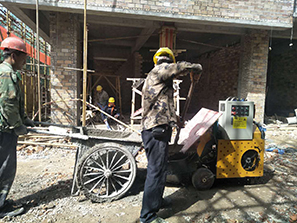 4月7號南京二次構(gòu)造柱泵合作程達建設臨沂商城二期項目